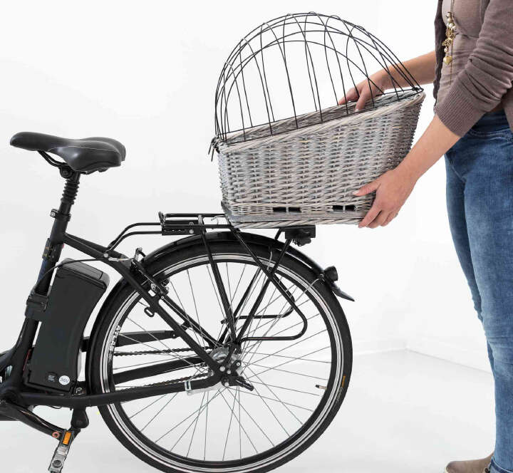 TRIXIE Hunde-Fahrradkorb für Gepäckträger